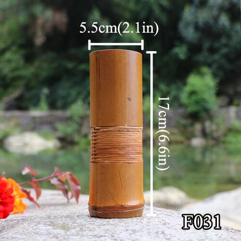 Japanese Bamboo Flower Vase For Home Decoration Handmade Wedding Decoration Vase Gift Flower pots stands Home decor bottles wood