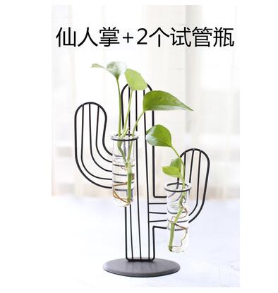 Home Party Decoration Vase Abstract Black Lines Minimalist Abstract Iron Vase Dried Flower Vase Racks Nordic Flower Ornaments