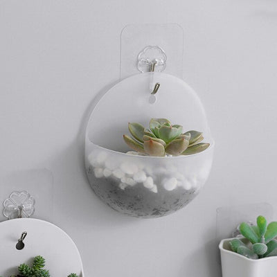 2020 Hanging Flower Pot Glass Ball Vase Terrarium Wall Transparent Glass Fish Tank Aquarium Container Home  Decor 2 pcs