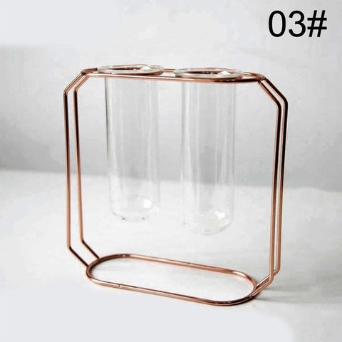 Creative Vase Home Decor Nordic Style Art Retro Vase Metal Plant Holder Decoration Iron Line Flowers Ornament For Home Garden