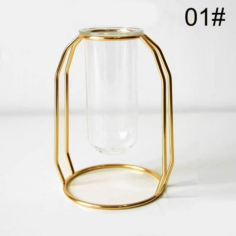 Creative Vase Home Decor Nordic Style Art Retro Vase Metal Plant Holder Decoration Iron Line Flowers Ornament For Home Garden