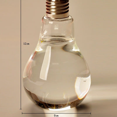 Home Decor Wedding Decoration Light Bulb Transparent Glass Vase Fashion Hydroponic Flower Vase Home Hecoration Gifts