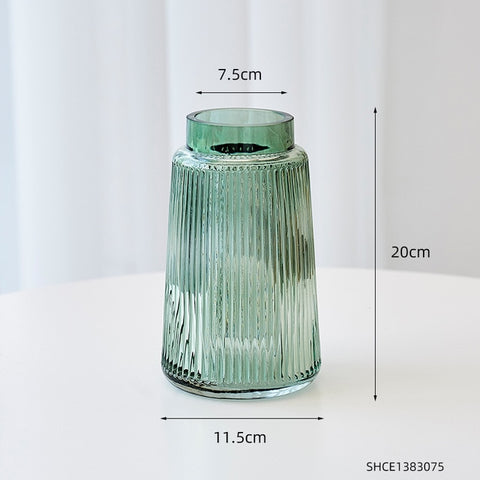 Modern Glass Vase Table Decor Living Room Tall Vase Living Room Vase Transparent Flower Vase Decoration Home Glass Decor Gifts