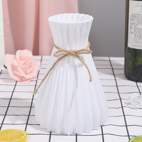 1PCS Creative Imitation Rattan Simplicity Vases Anti-ceramic Vases European Wedding Modern Room Decorations Home Decoration