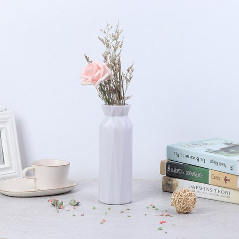 1PCS Creative Imitation Rattan Simplicity Vases Anti-ceramic Vases European Wedding Modern Room Decorations Home Decoration