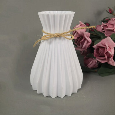 Plastic Vases Home Decor Anti-ceramic Vases Imitation Rattan Flower Vase European Wedding Shatterproof Vase Modern Decorations