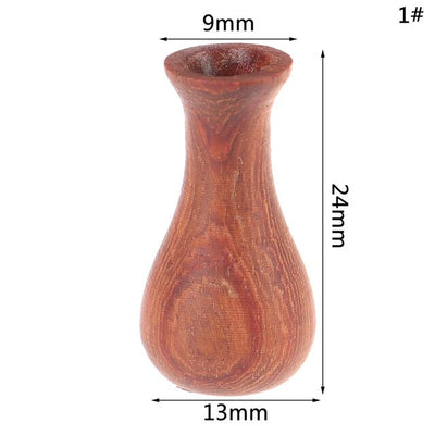 1:12 Dollhouse Miniatures Wood Vase Model Doll House Accessories Decorative Toy